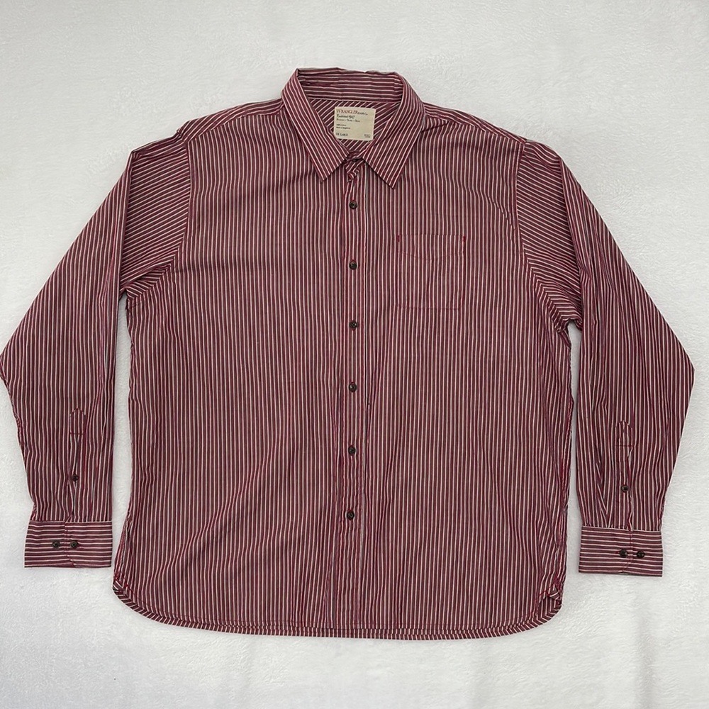 Wrangler Jeans Co. Striped Button Shirt sz 3XL